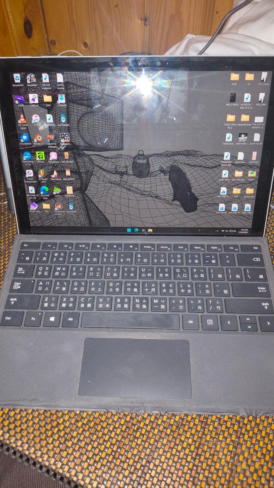 Microsoft Surface Pro 7 i7 10e gen 16GB RAM 256GB SSD, Computers en Software, Gebruikt, Qwerty, 256GB, Minder dan 2 Ghz
