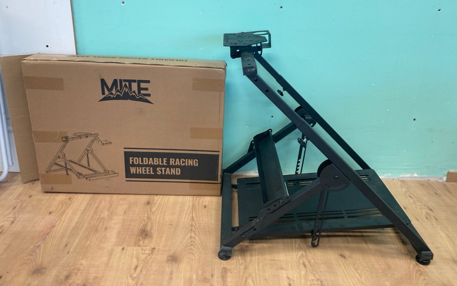 MITE Wheel Stand - Racestuur Standaard - Inclusief Doos, Ophalen, Houder/standaard, Overige merken, Zo goed als nieuw
