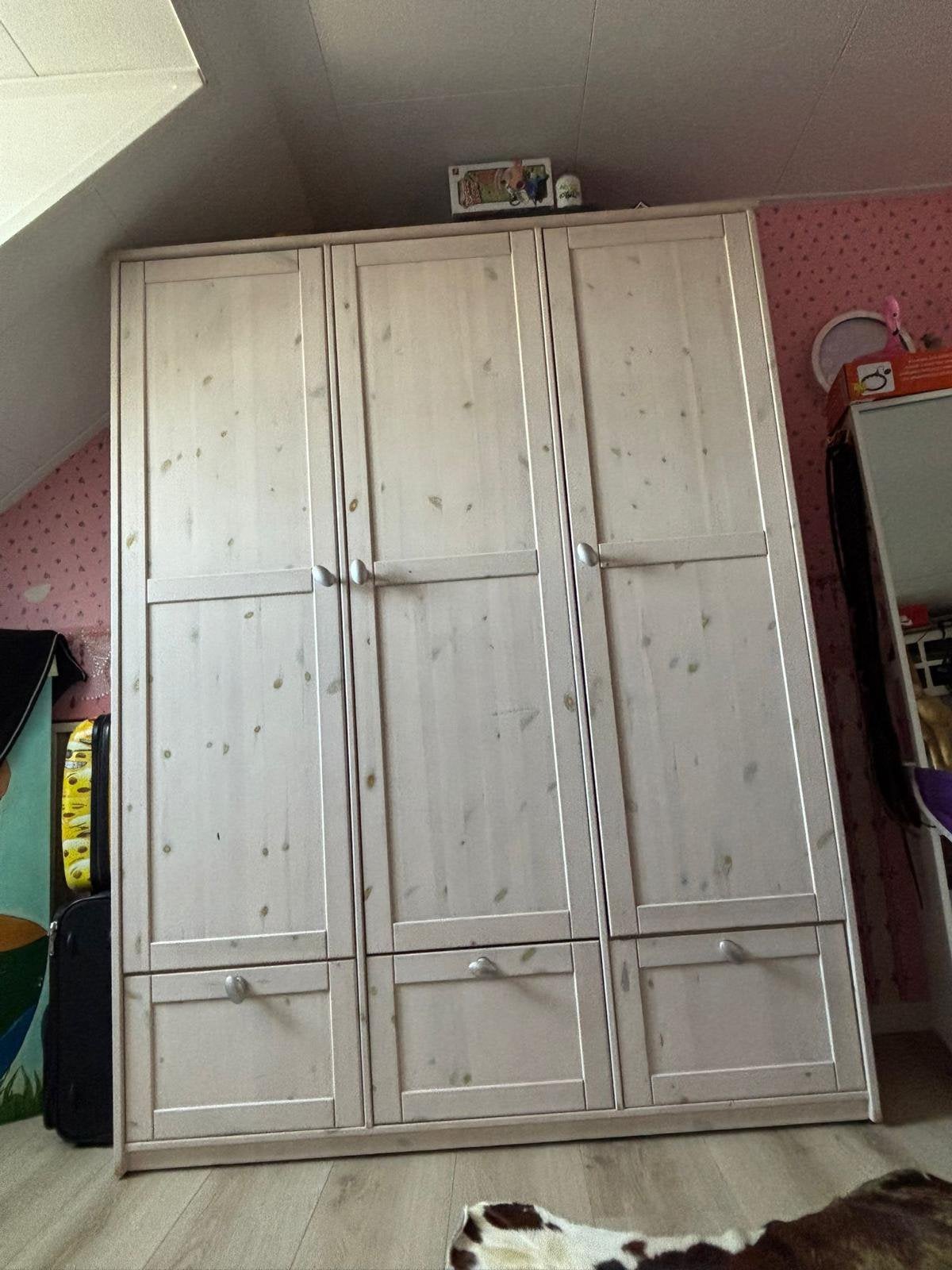 Complete kinderbedset + kledingkast & boekenkast, Kinderen en Baby's, Kinderkamer | Stapelbedden en Hoogslapers, Ophalen of Verzenden