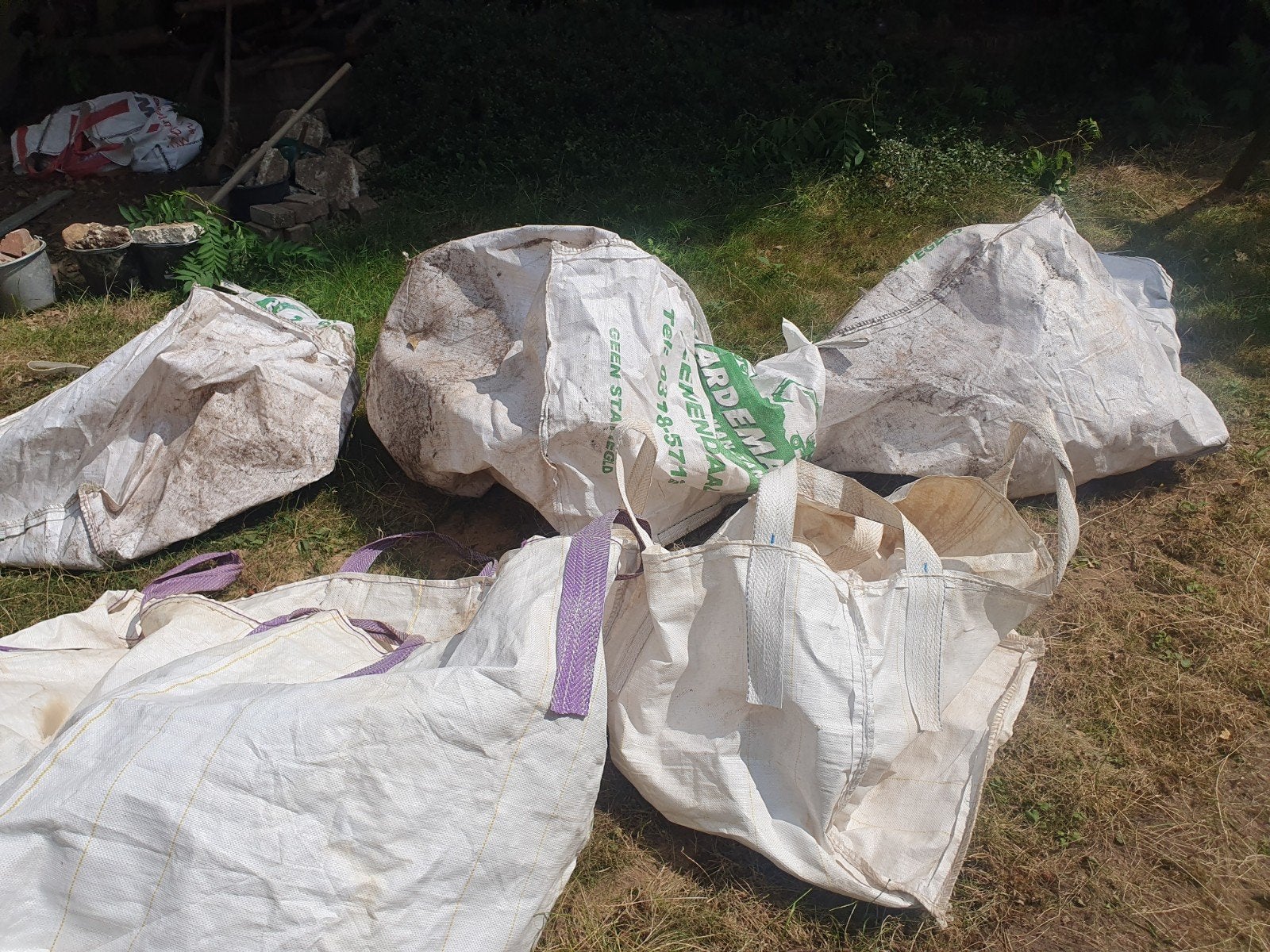 Big bags / puinzakken 5 stuks, Ophalen, Gebruikt, 100 cm of meer, 60 cm of meer