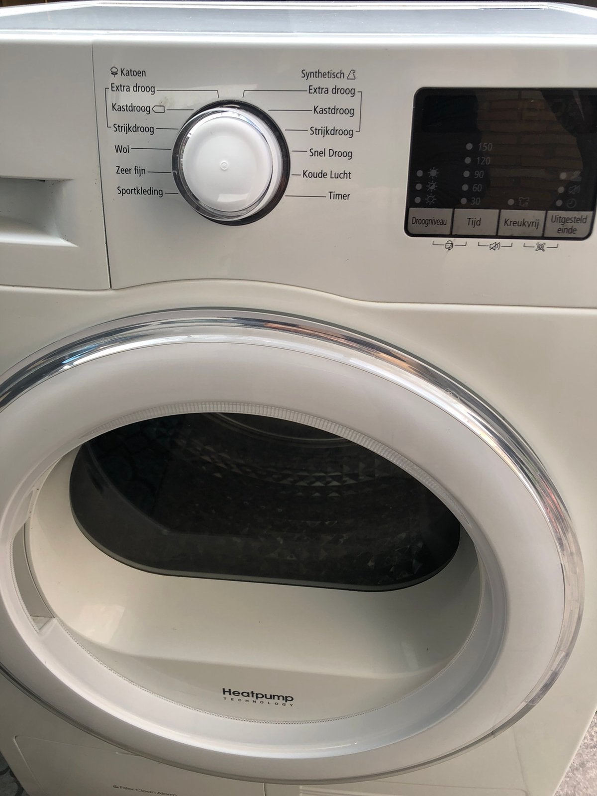 Warmtepompdroger A++, Ophalen, 6 tot 8 kg, Gebruikt, Minder dan 85 cm