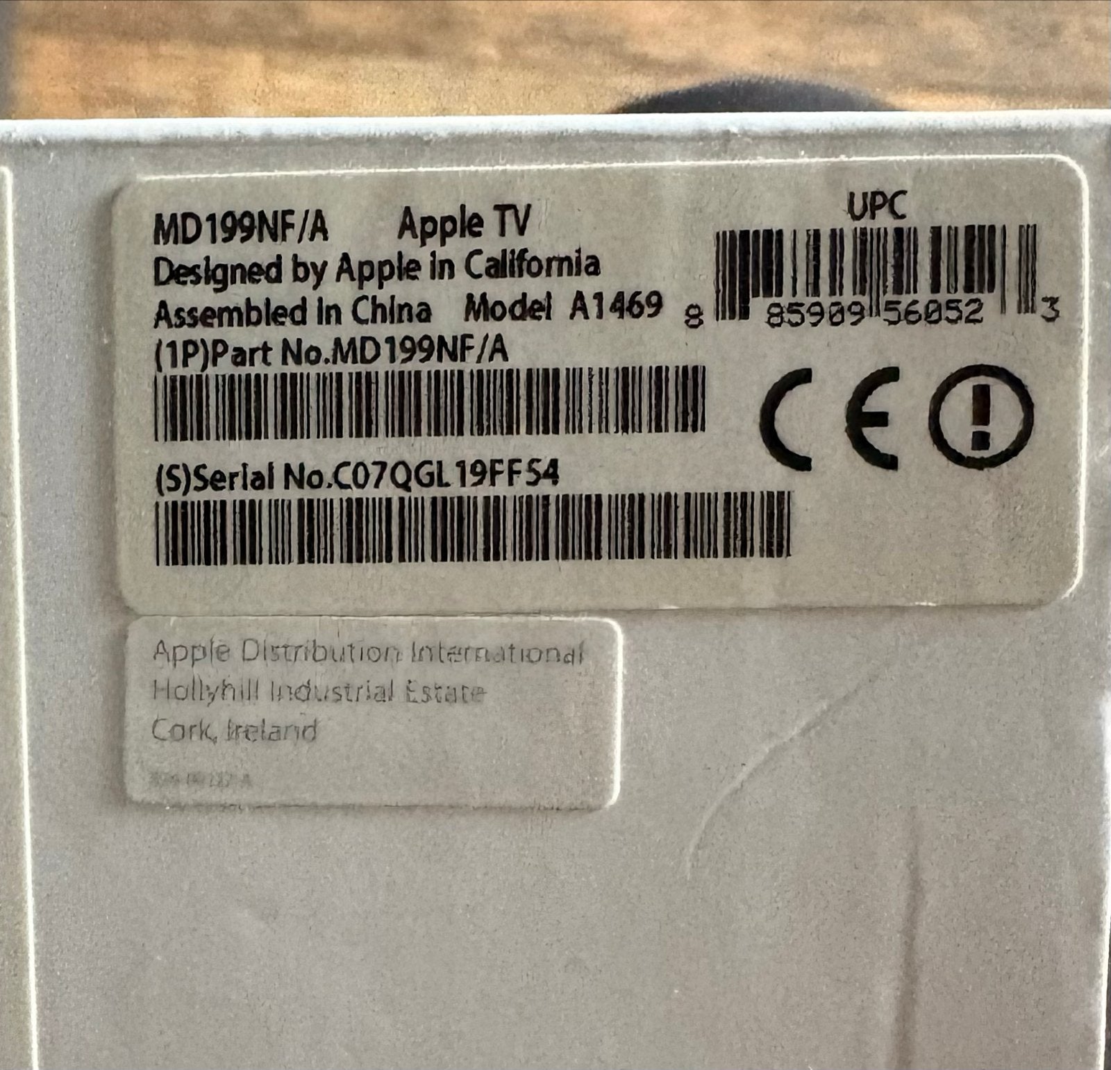 Apple TV (3e generatie) Model A1469, Ophalen of Verzenden, Zo goed als nieuw, HDMI, Zonder harde schijf