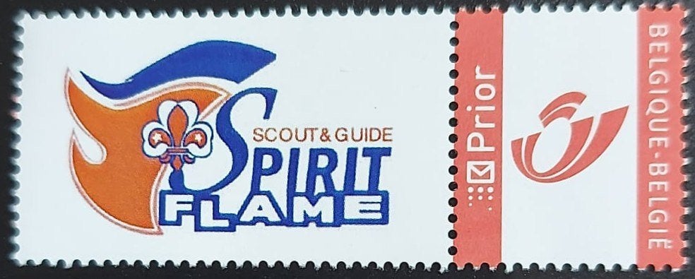 scouting Belgie Postzegel SPIRIT FLAME Scout&Guide 2010, Ophalen of Verzenden, Nieuw, Overige typen