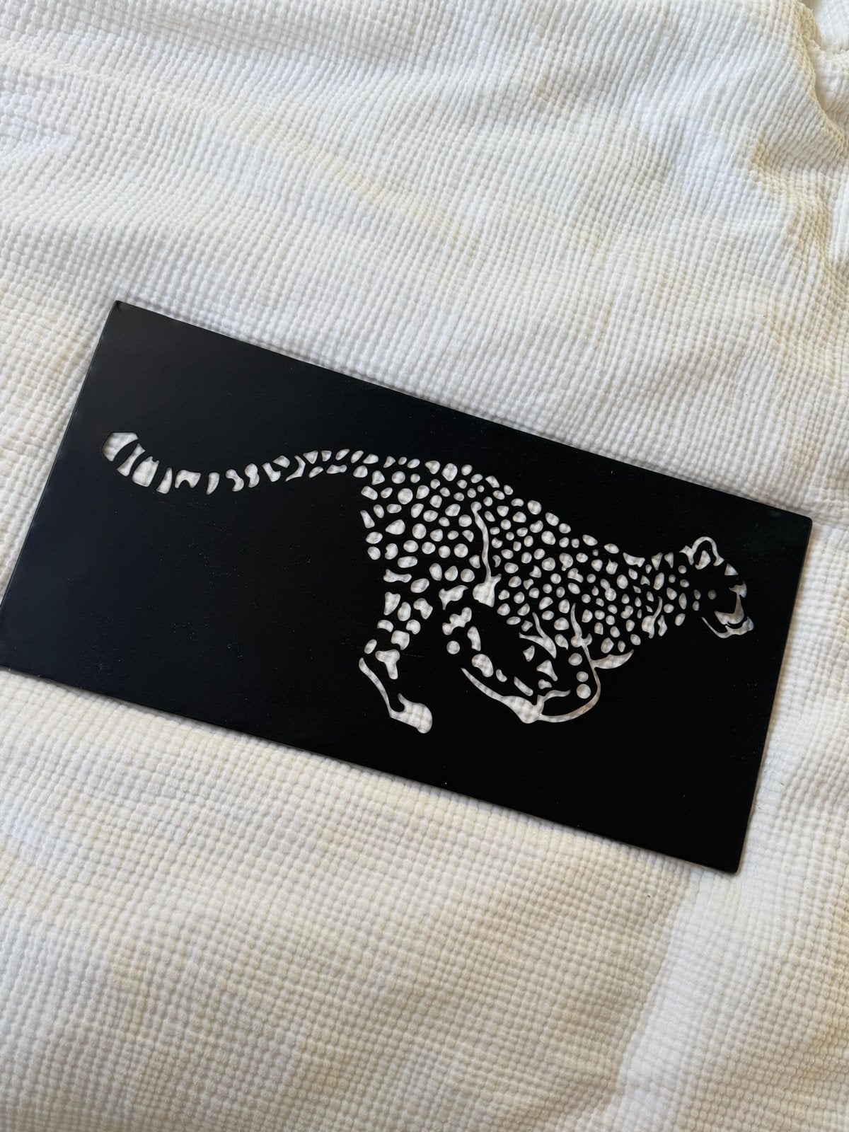 Moderne wanddecoratie met cheetah design, Ophalen, Wanddecoratie, Overige materialen, Europa