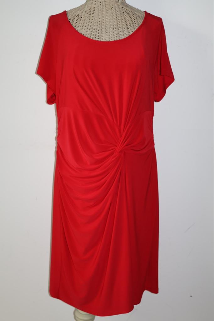Joseph Ribkoff rode jurk maat 48, Kleding | Dames, Jurken, Zo goed als nieuw, Rood, Ophalen of Verzenden