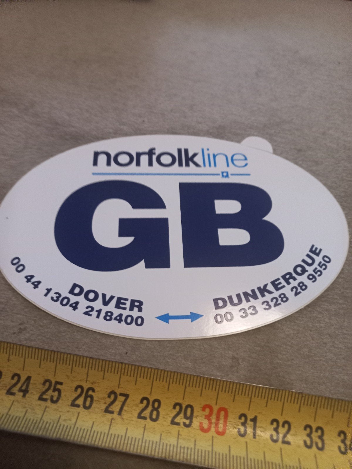 Norfolkline GB sticker - Dover Duinkerken, Ophalen of Verzenden