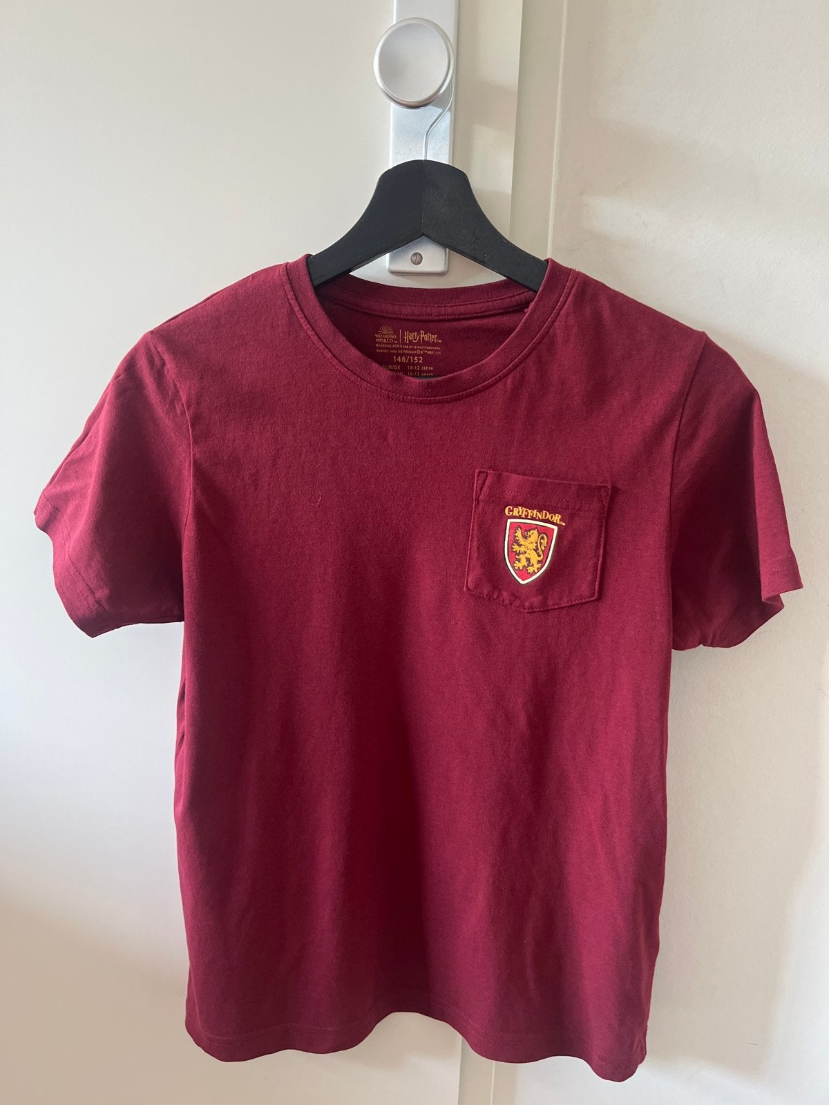 Harry Potter Gryffindor T-shirt - Maat 146/152, Ophalen of Verzenden, Gebruikt, Jongen of Meisje, Shirt of Longsleeve