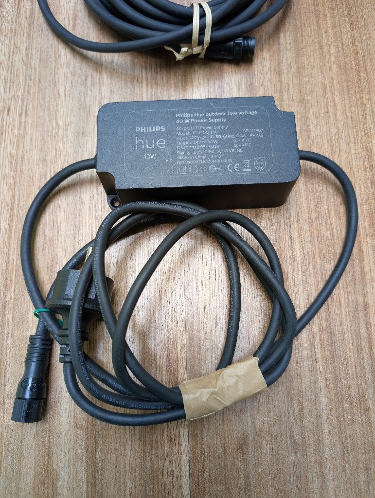 Hue Philips Buitenvoeding, 40 W, Ophalen of Verzenden, Zo goed als nieuw, Overige typen