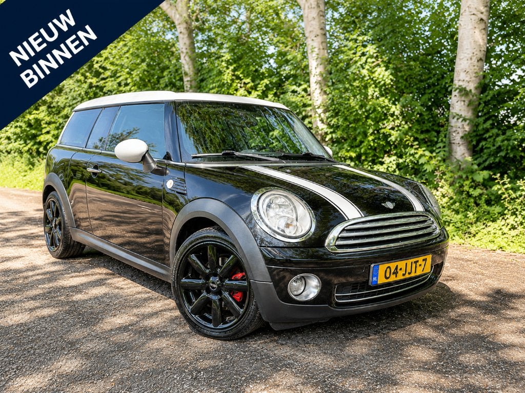 MINI Clubman 1.6 | NAP | Trekhaak | Airco | APK 2027 | PDC, Auto's, Mini, Voorwielaandrijving, Traction-control, 4 cilinders, Leder en Stof