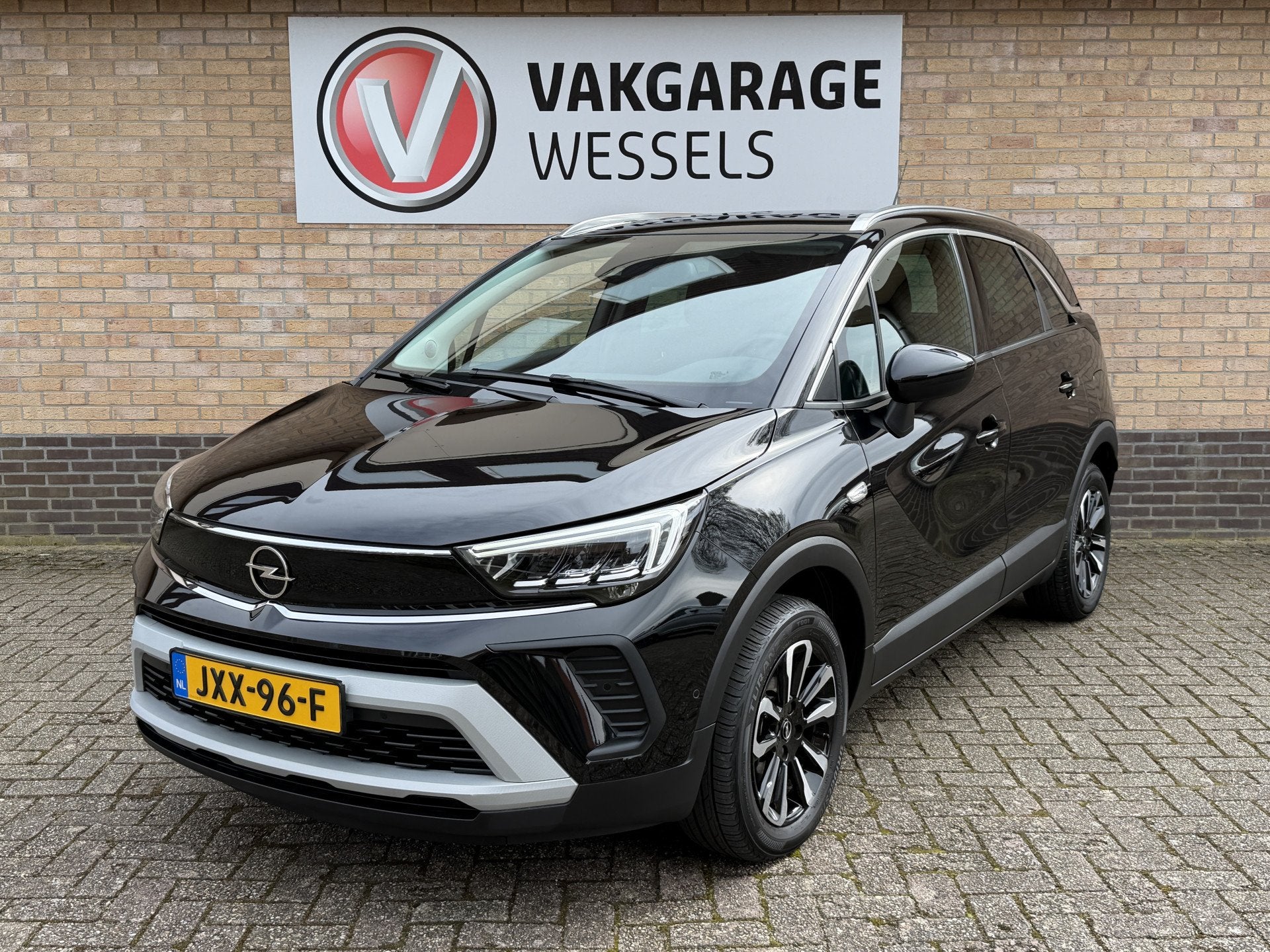 Opel Crossland 1.2 Turbo Elegance | LM | Clima | PDC | Camer, Auto's, 12 maanden, Gebruikt, 1199 cc, Zwart