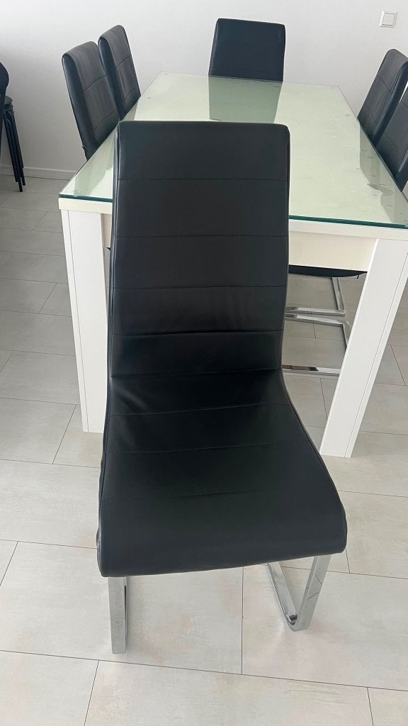 Stoelen, Huis en Inrichting, Ophalen, Gebruikt, Zwart, Vijf, Zes of meer stoelen