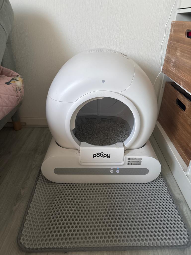 Elektrische kattenbak zelfreinigend Poopy, Ophalen, Zelfreinigend, Zo goed als nieuw, Open