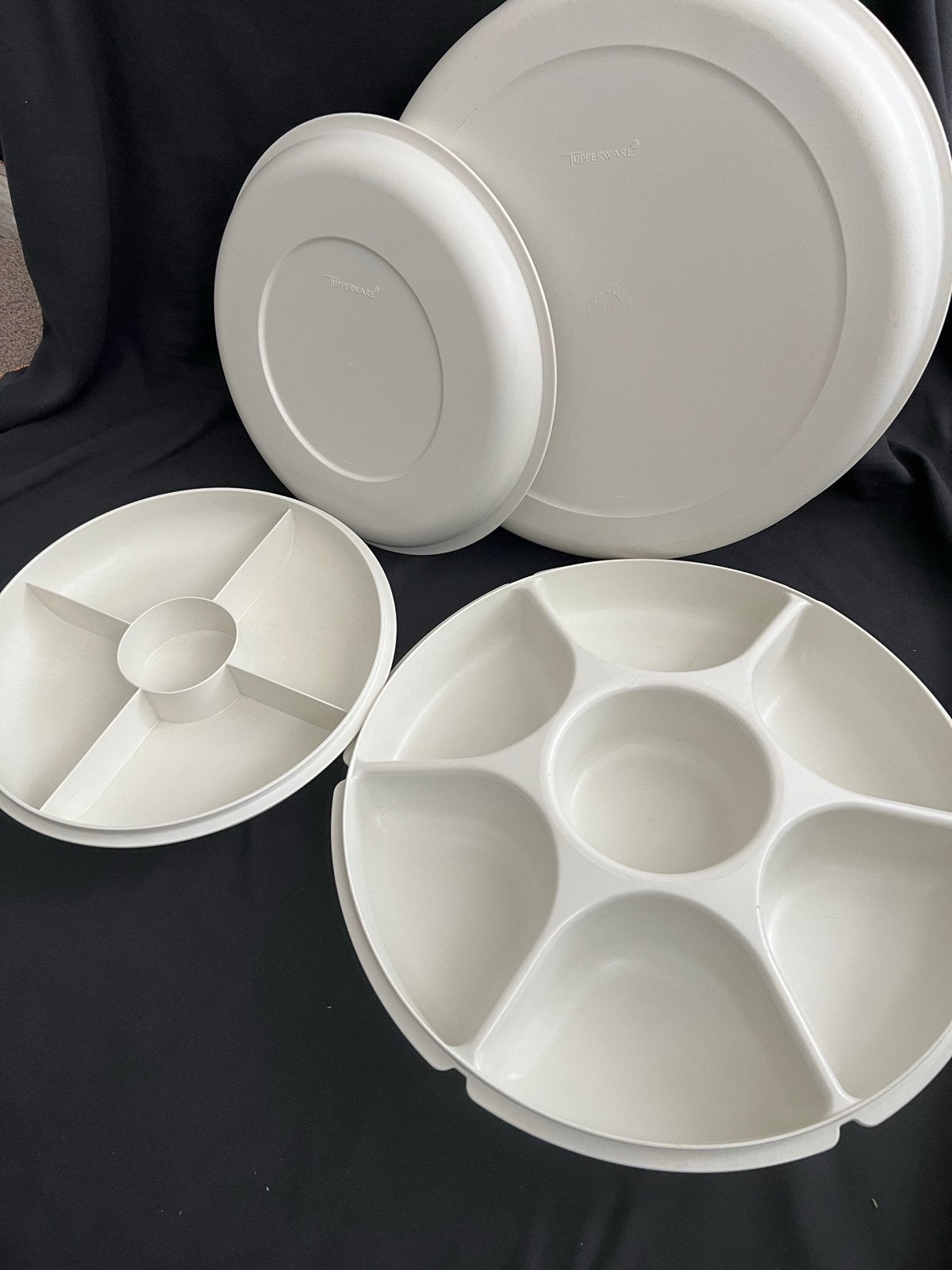 Vintage Tupperware Party Schalen Set - Wit, Huis en Inrichting, Keuken | Tupperware, Ophalen of Verzenden, Gebruikt, Wit, Schaal