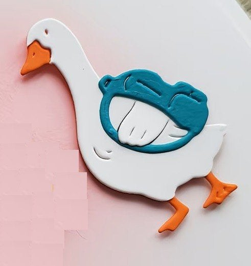 snijmallen Gans Mandje NIEUW, Hobby en Vrije tijd, Ophalen of Verzenden, Nieuw, Fantasie, Pons of Mal