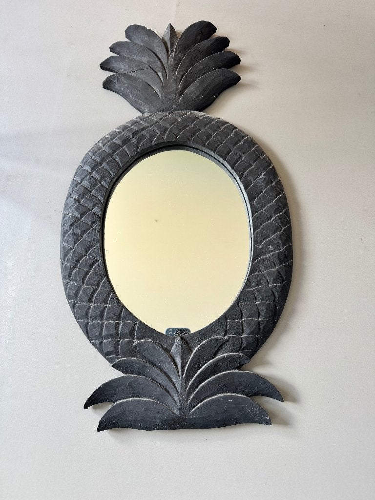 Spiegel met Ananas houten lijst Anna & Nina, Ophalen, Minder dan 50 cm, Zo goed als nieuw, Minder dan 100 cm
