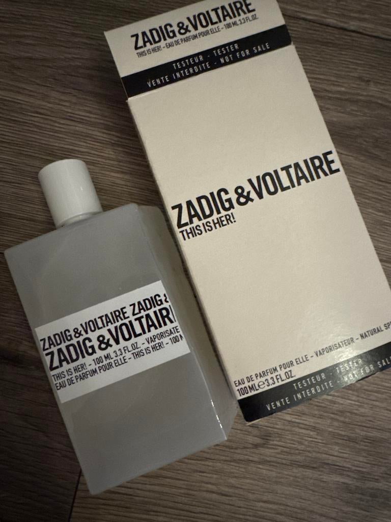Zadig & Voltaire This is Her! Eau de Parfum Tester 100ml, Ophalen of Verzenden, Zo goed als nieuw