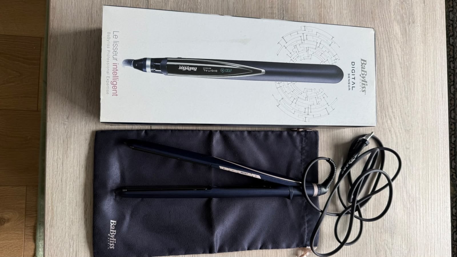 BaByliss Digital Sensor ST500E stijltang keramisch & ionisch, Ophalen of Verzenden, Zo goed als nieuw, Haarverzorging