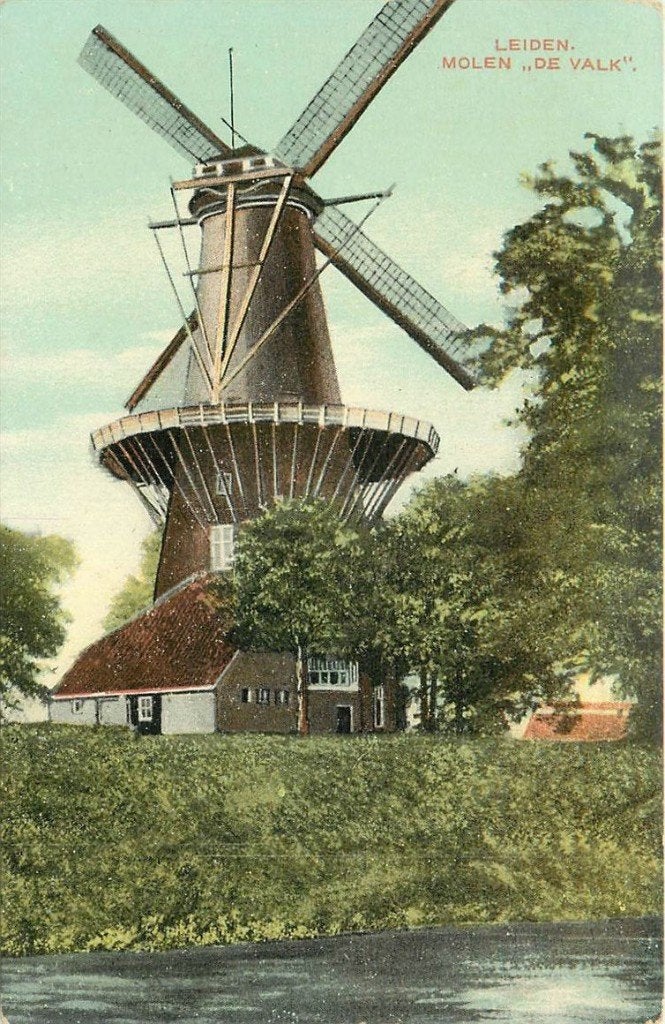 701-356-021 Leiden Molen De Valk, Verzenden, Voor 1920, Zuid-Holland