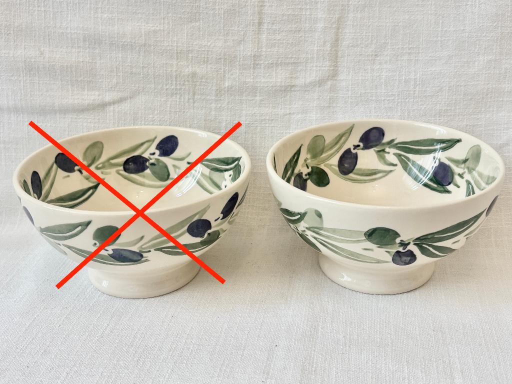 Emma Bridgewater - Olives (1997), Huis en Inrichting, Keuken | Servies, Verzenden, Zo goed als nieuw, Kom(men), Overige stijlen