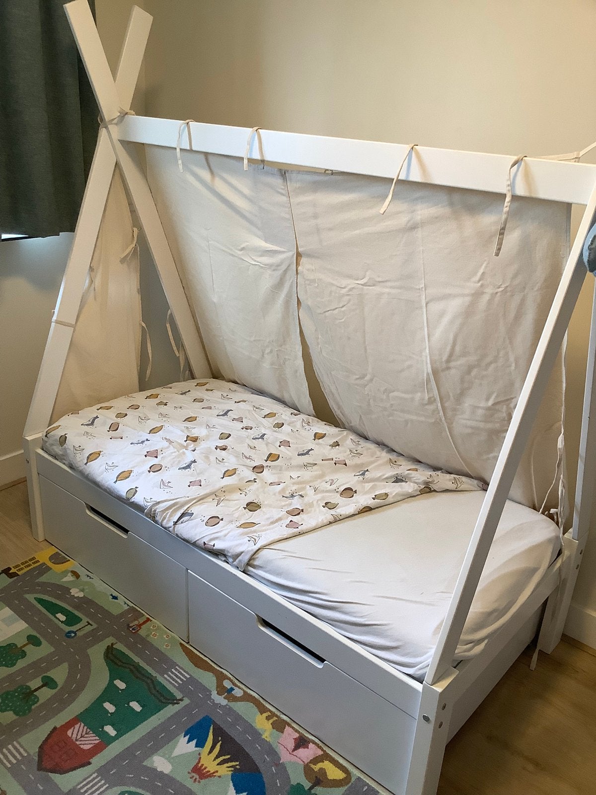 Tentbed peuter met laden, Ophalen, Zo goed als nieuw