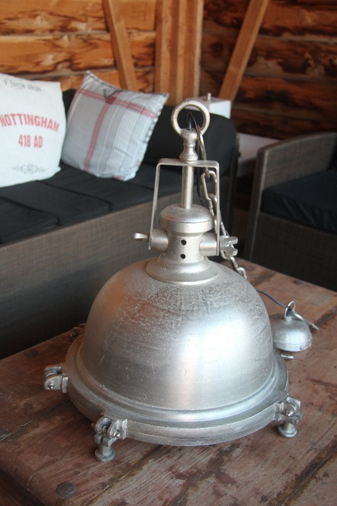 OMP 200 Hanglampen jaren 70 (industrie lampen), Ophalen, Gebruikt, Industrielampen Aluminium zware uitvoering, E27 (groot)