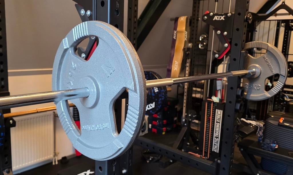 50kg Insportline Hamerton Gietijzer Halterschijven (2x25kg), Ophalen, Zo goed als nieuw, Benen, Halterschijven