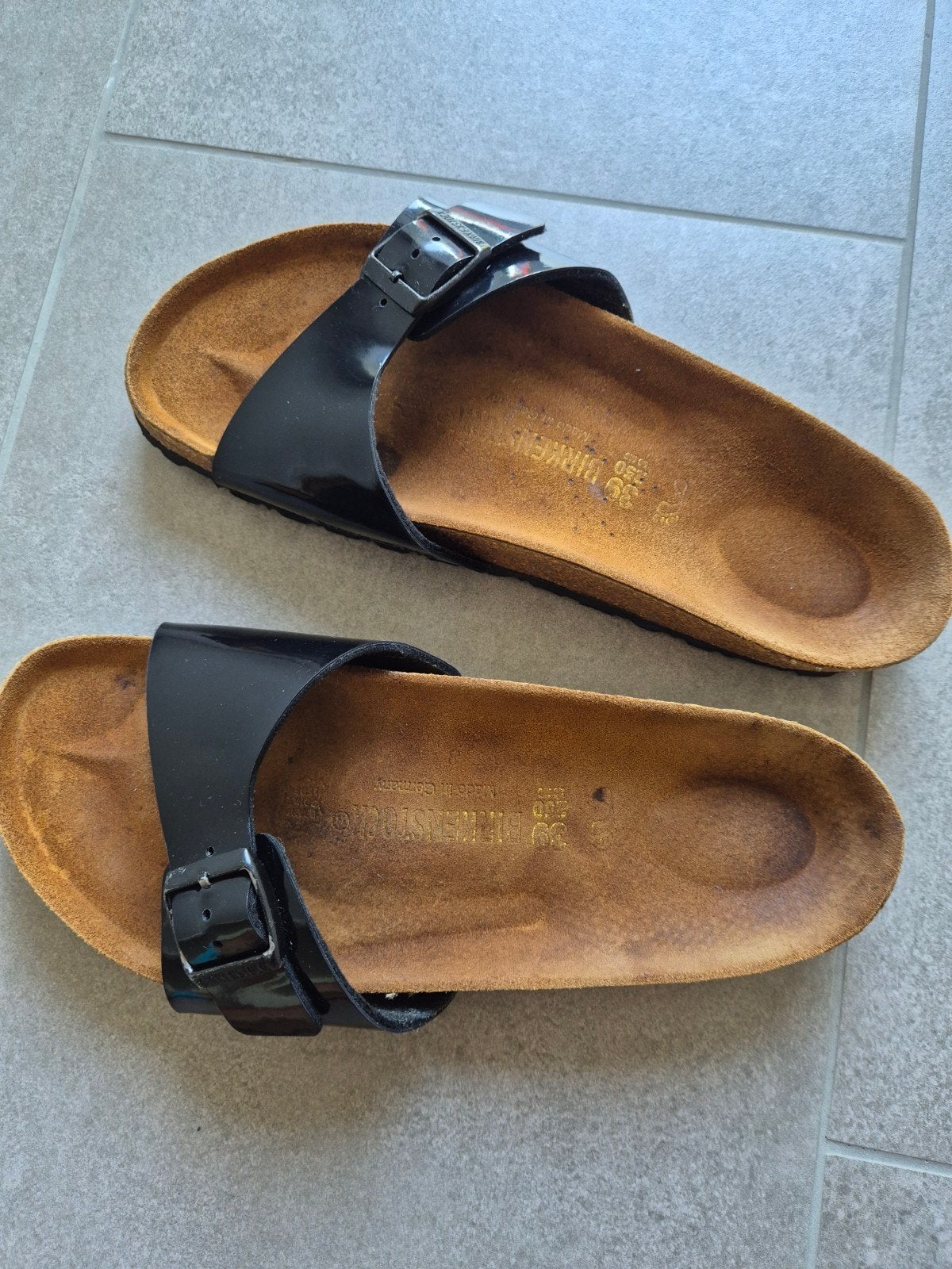 Birkenstock Madrid maat 39, Zwart, Nieuw, Birkenstock, Sandalen of Muiltjes