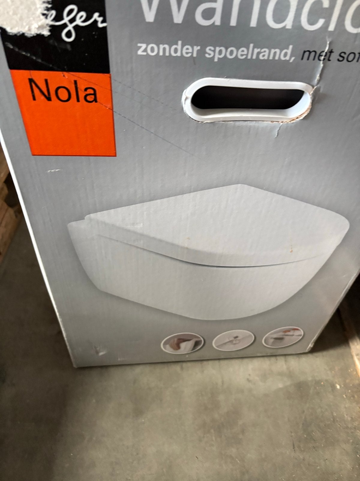 Plieger Nola Wandcloset Matwit met Softclose Zitting, Doe-het-zelf en Verbouw, Sanitair, Ophalen of Verzenden, Nieuw, Toilet