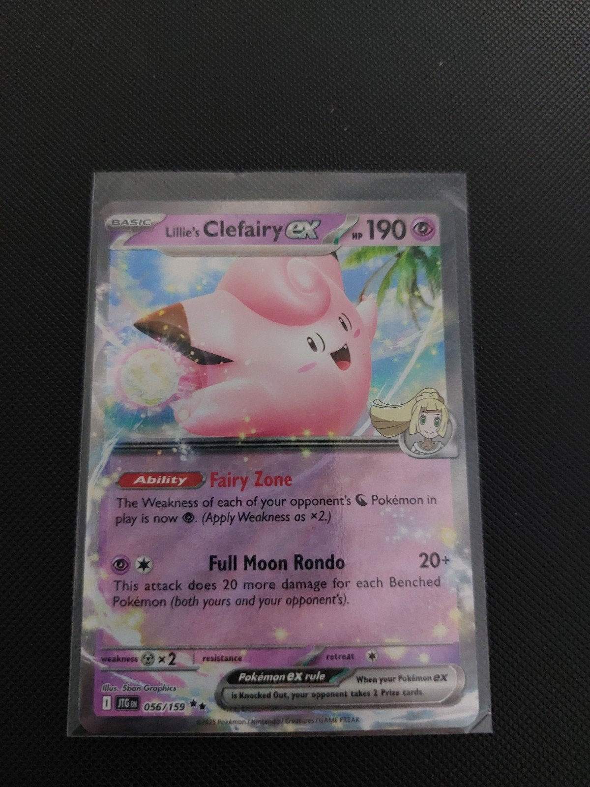 Lillie's Clefairy EX 056/159 - Pokémon Kaart, Hobby en Vrije tijd, Ophalen of Verzenden