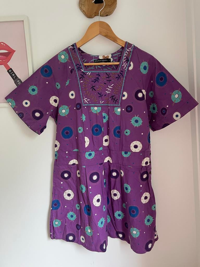 Gudrun Sjoden jurk/tuniek maat M, prachtige kleuren, Maat 38/40 (M), Eu, Eu, Paars