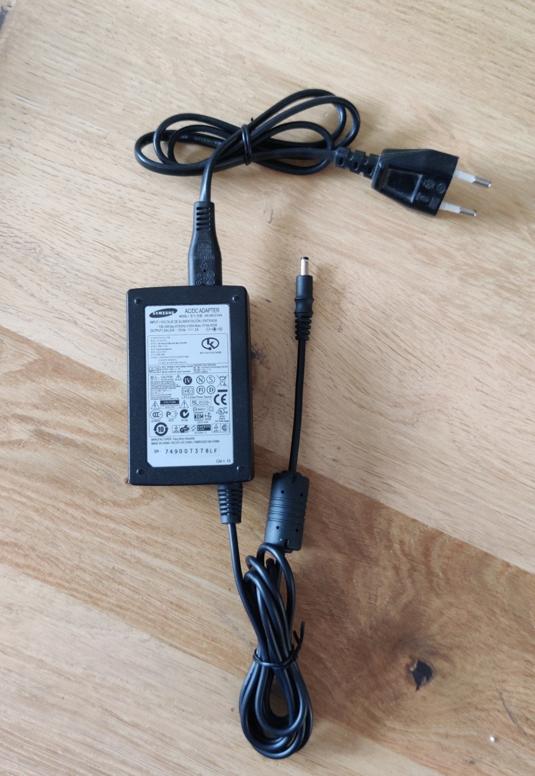 Samsung AC/DC Adapter DA-24B12-FAA 12V 2A, Ophalen of Verzenden, Zo goed als nieuw, Samsung