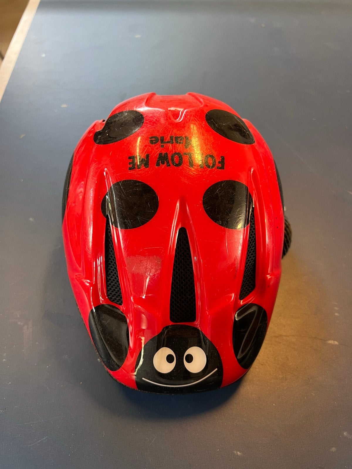 CASCO Fietshelm Kinderhelm Rood Lieveheersbeestje Maat S, Ophalen of Verzenden, Gebruikt, S, Jongen of Meisje