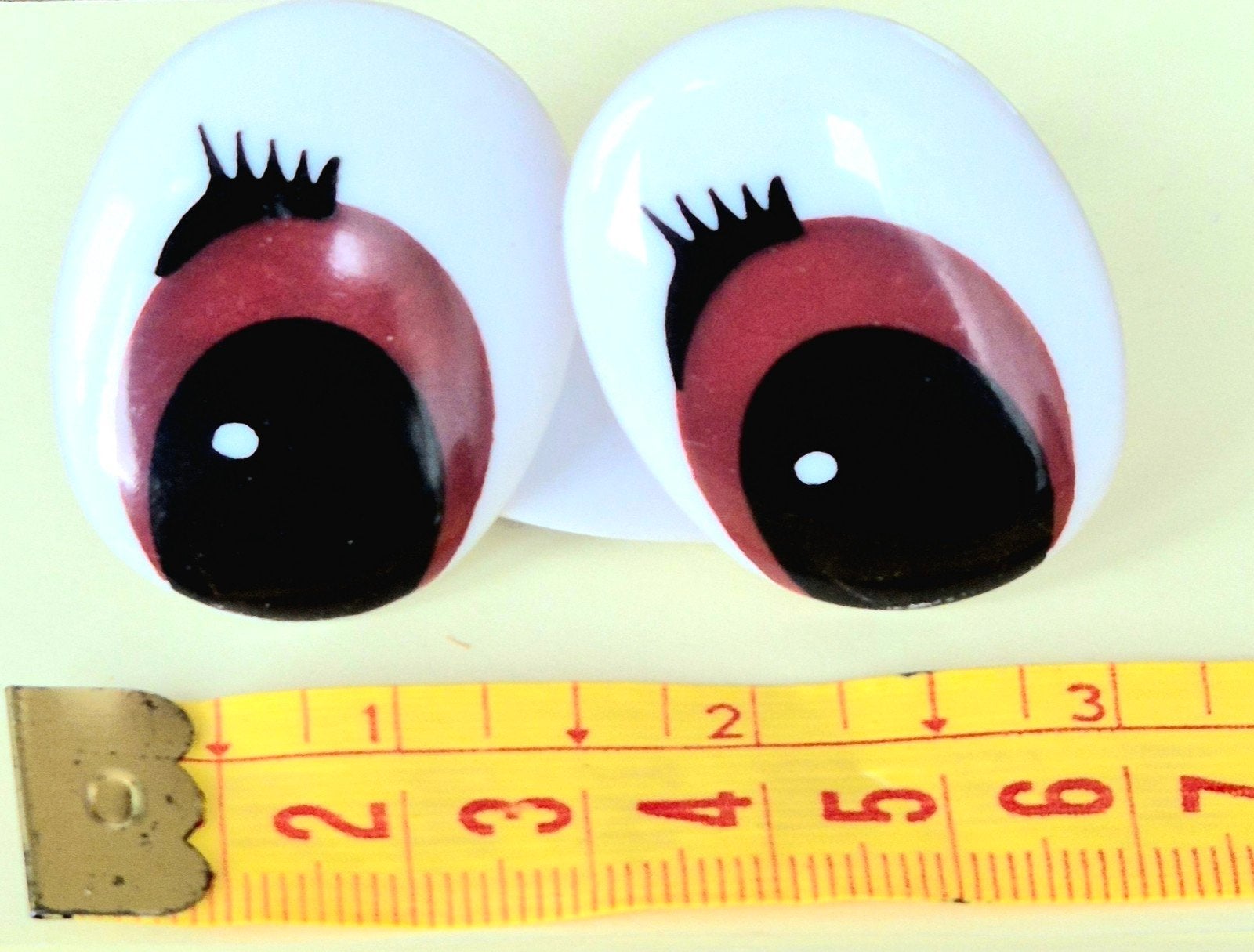 20 Nieuwe ogen 38x27mm voor knutselprojecten, Nieuw, Meerkleurig, Ophalen of Verzenden, Kunststof