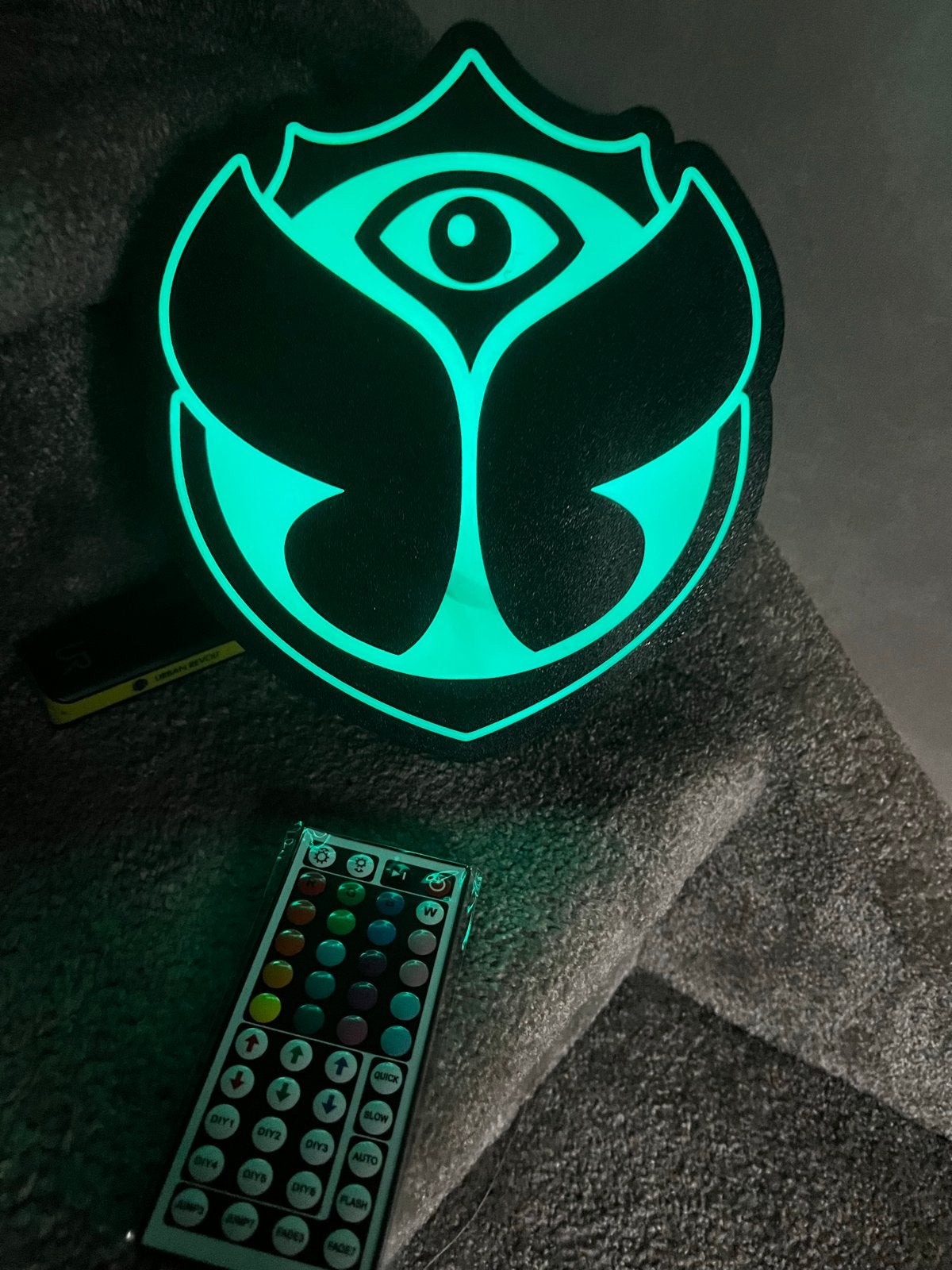 Tomorrowland LED Logo Lamp met Afstandsbediening, Overige merken, Kunststof, Meerkleurig, Nieuw