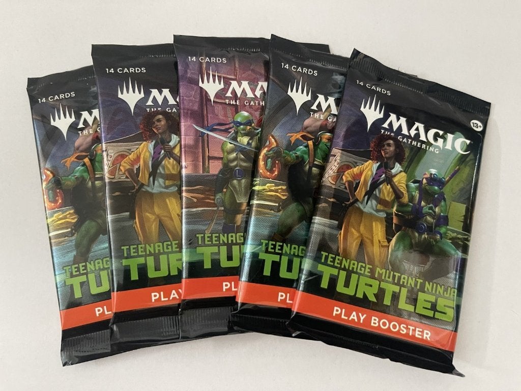 5x Teenage Ninja Turtles Booster English Magic The Gathering, Ophalen of Verzenden, Nieuw, Booster