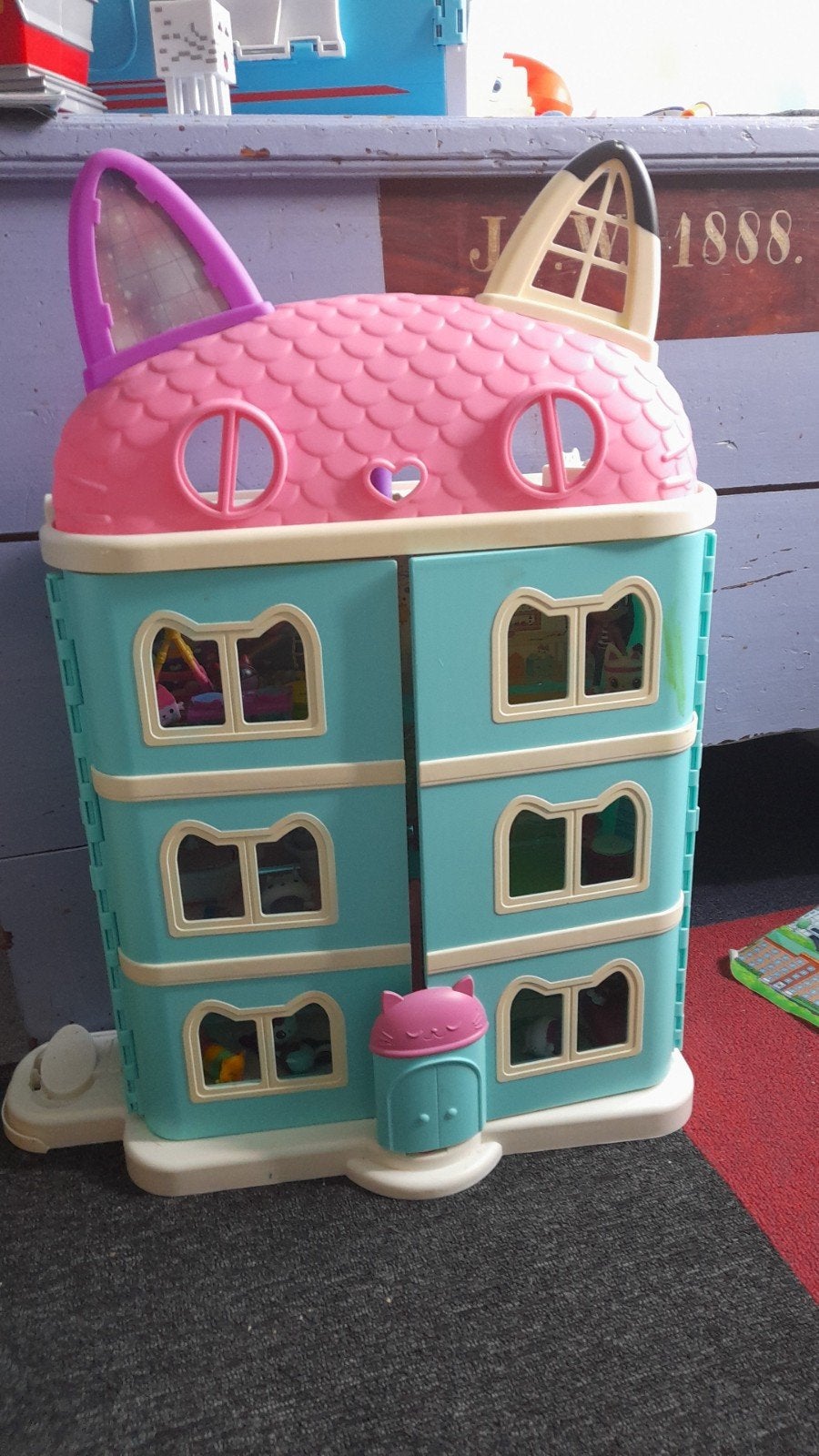 Gabby's Poppenhuis met veel extra's (glijbaan ontbreekt), Ophalen, Gebruikt, Overige typen