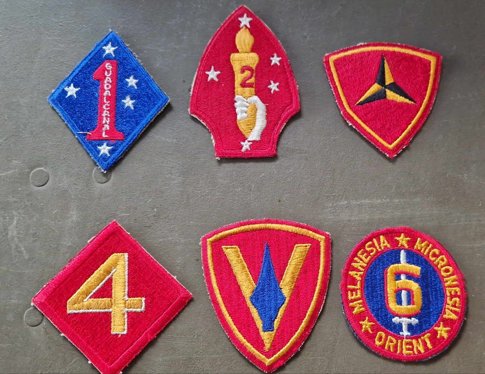 USMC ww2 patches, Verzamelen, Militaria | Tweede Wereldoorlog, Ophalen of Verzenden, Amerika, Embleem of Badge