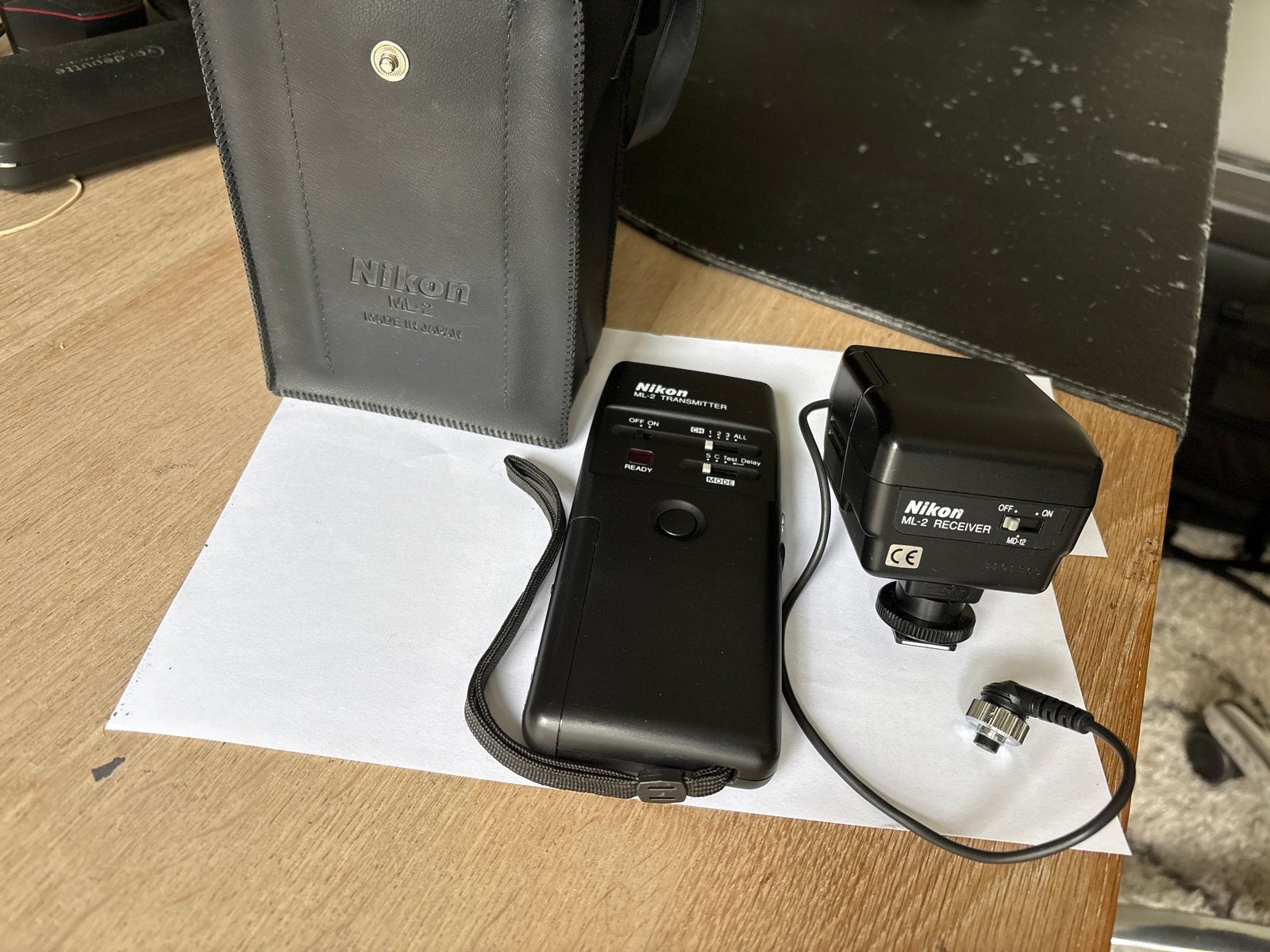 Nikon ML-2 Transmitter en Receiver Set - Draadloze Flitser, Gebruikt, Ophalen of Verzenden, Draadloos, Trigger/ontvanger