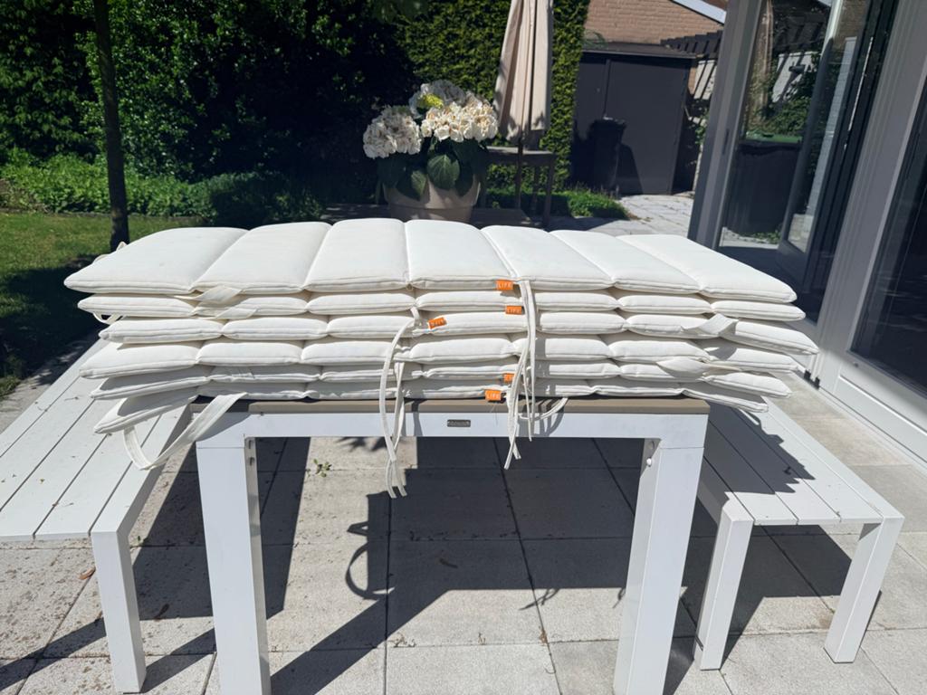 LIFE Outdoor Living Kussenset - Wit, Ophalen, Gebruikt