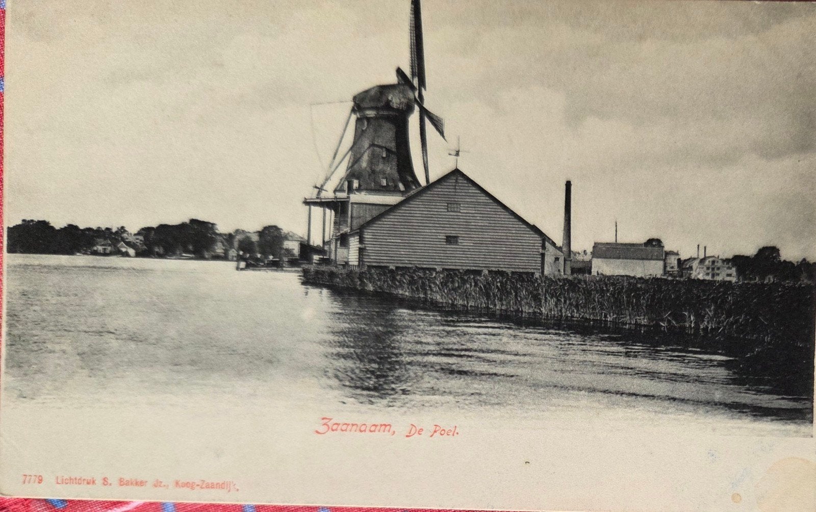 zaandam molen de Witte Klok, Verzamelen, Ophalen of Verzenden, Voor 1920, Noord-Holland