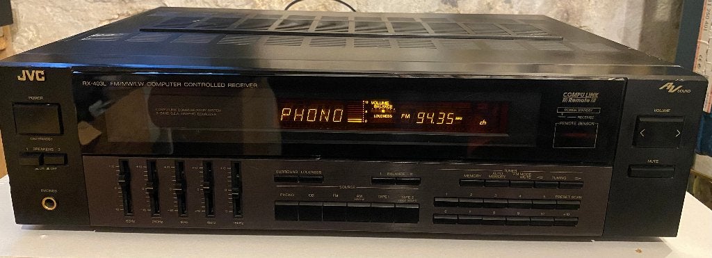 JVC RX-403L Receiver - met ingebouwde equalizer, Ophalen, Gebruikt, JVC, 120 watt of meer