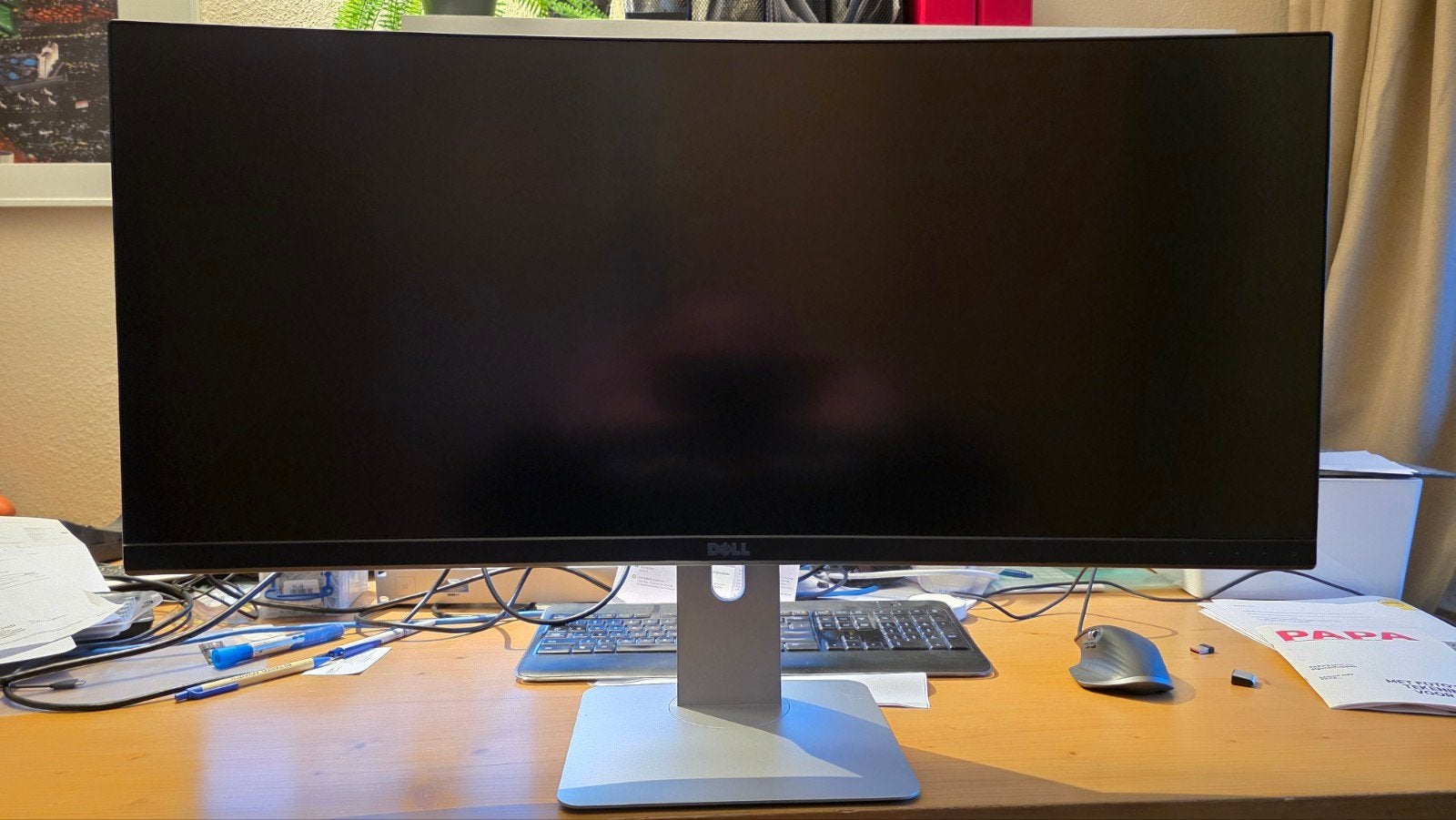 Dell Ultrasharp U3415WB Curved Ultrawide Monitor, Computers en Software, IPS, Ophalen of Verzenden, Zo goed als nieuw, Dell