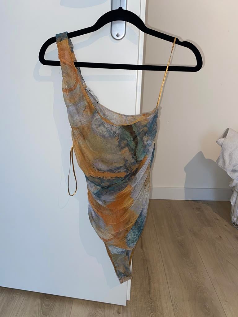 Zara off shoulder top maat m, Ophalen of Verzenden, Nieuw, Korte mouw