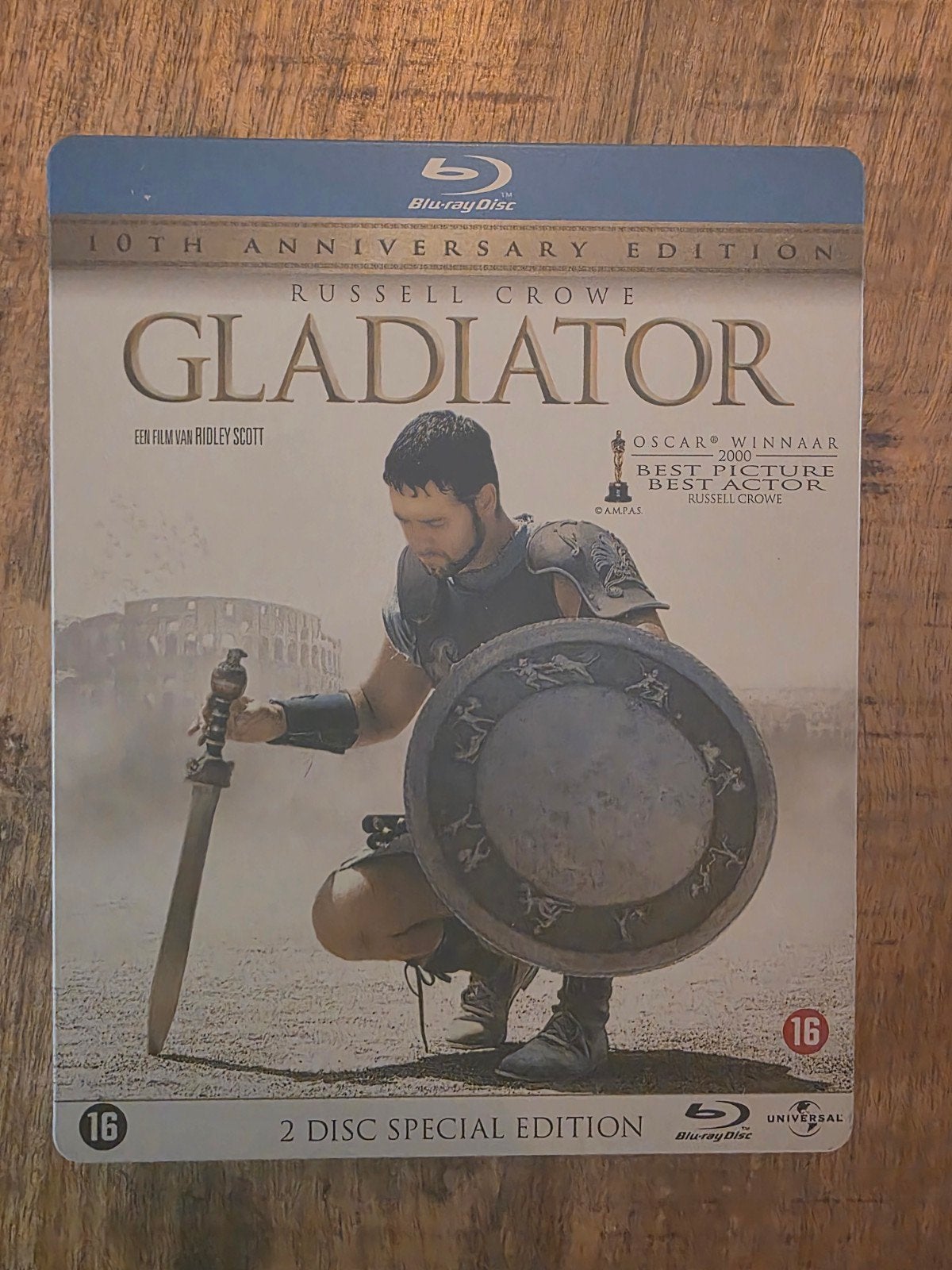 Gladiator Steelbook Blu-ray 10th Anniversary Edition, Vanaf 16 jaar, Film, Nederlands, Actie