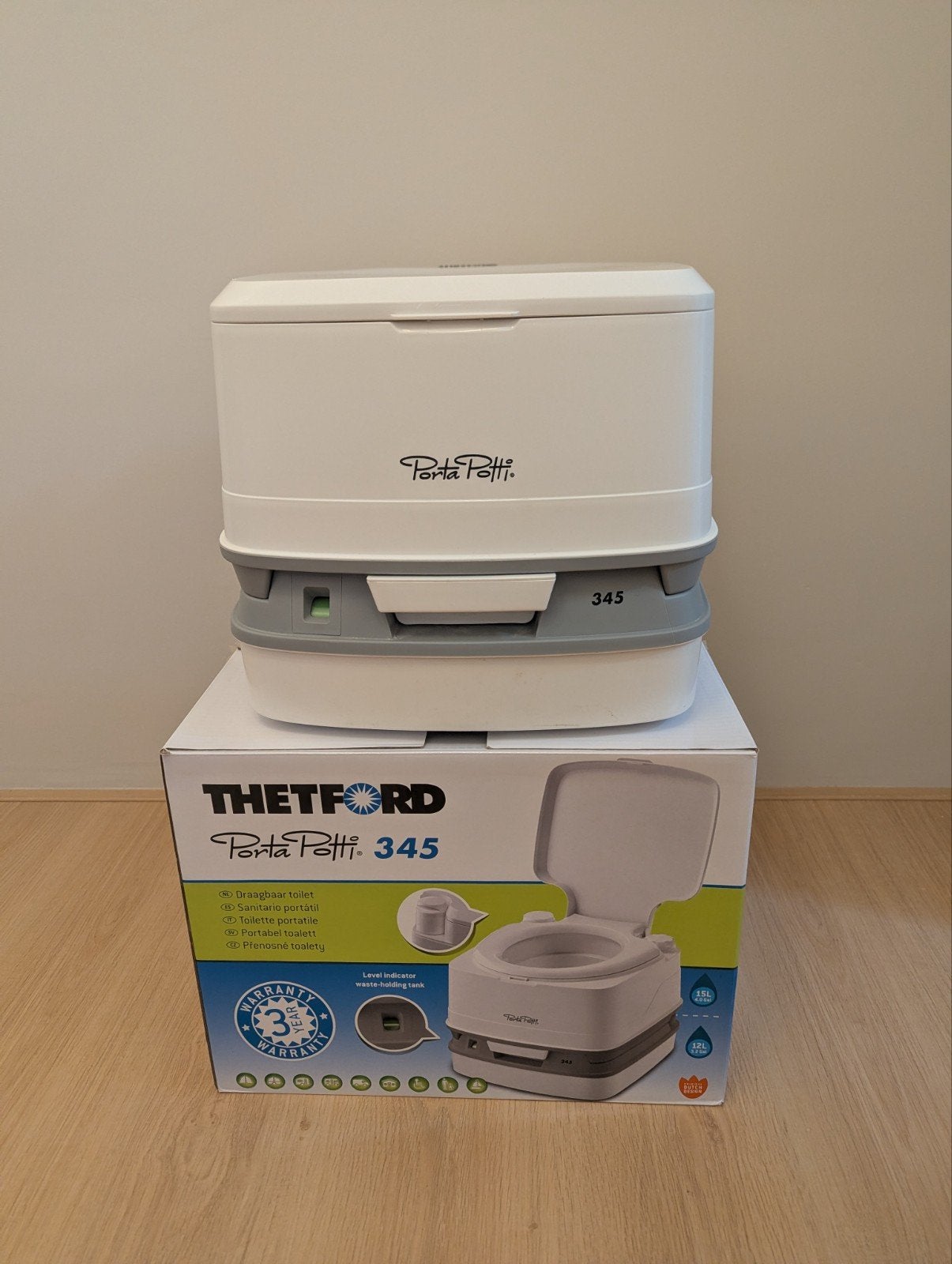 Thetford Porta Potti 345 draagbaar toilet, Ophalen, Zo goed als nieuw