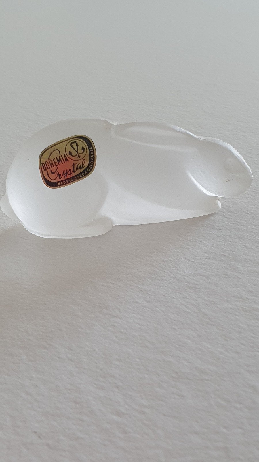 Vintage konijn Bohemia Crystal Desná Tsjecho-Slowakije, Ophalen of Verzenden