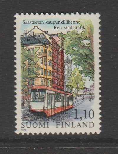 Finland - Michelnr 840 - milieu, emissievrij tram - pf, Verzenden, Finland, Postfris