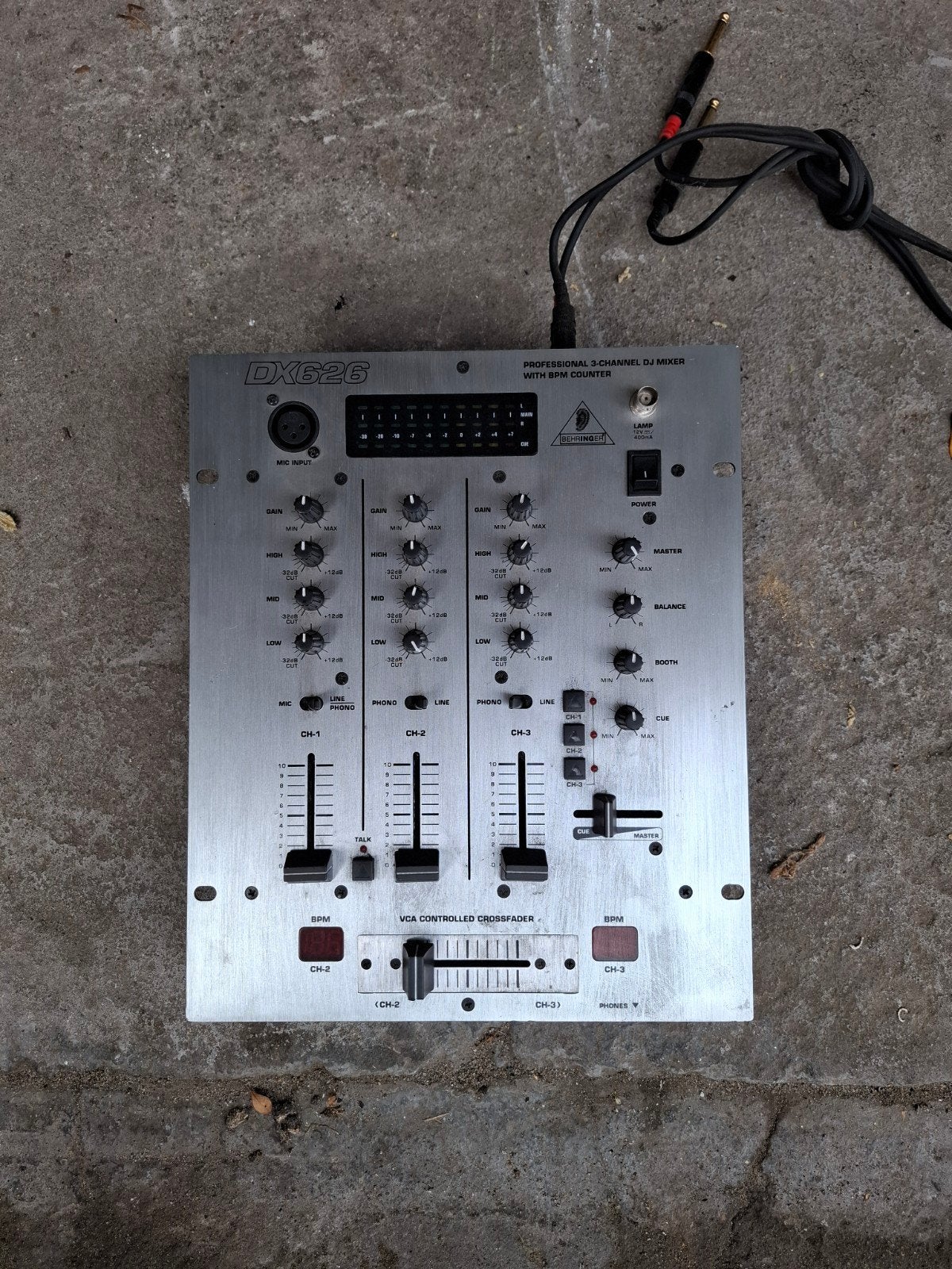 DJ set mengpaneel + versterker + 2 boxen, Muziek en Instrumenten, Ophalen, Gebruikt
