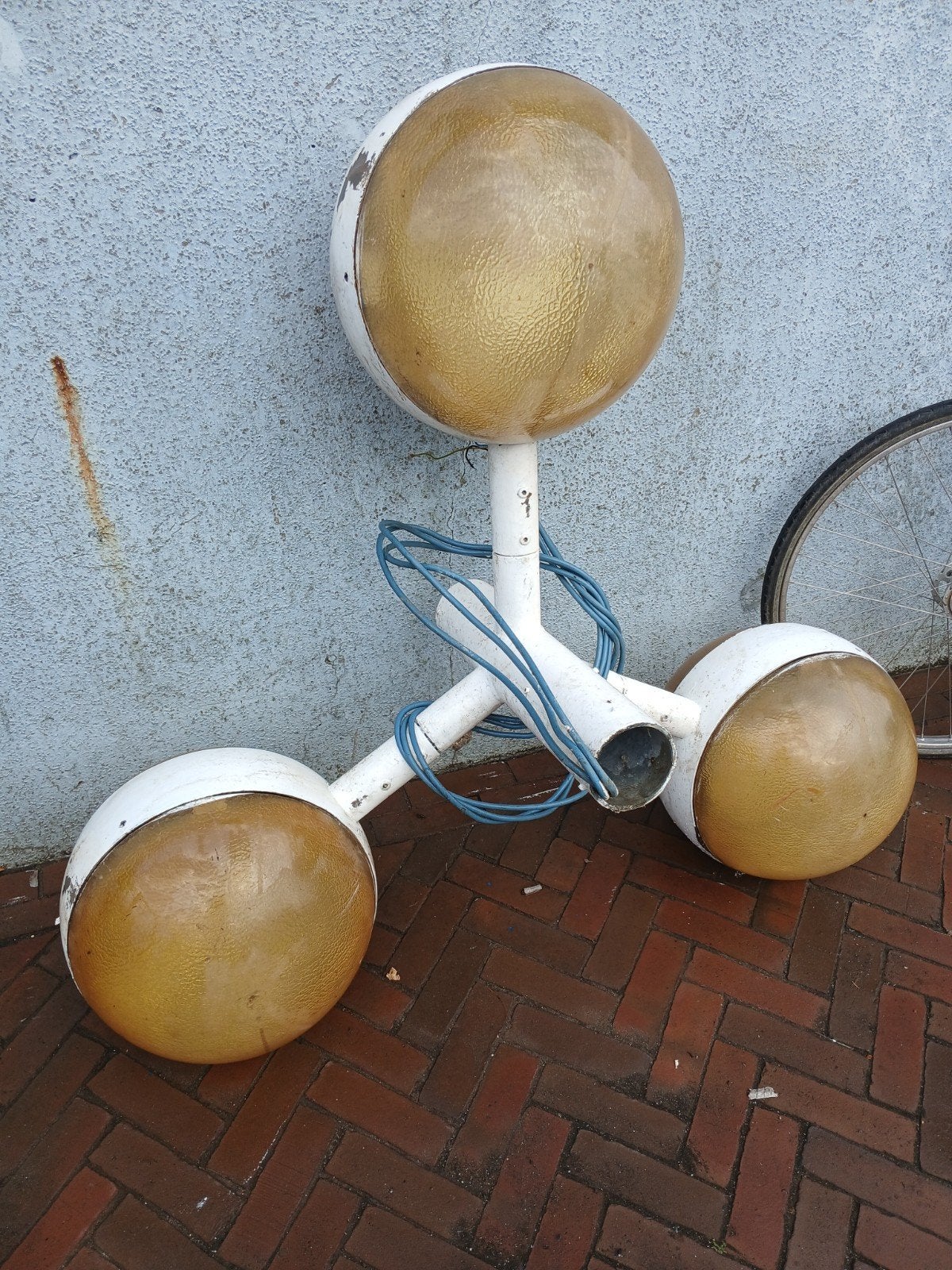 3 armige buitenverlichting, Tuin en Terras, Ophalen, Gebruikt, Overige typen, Aluminium
