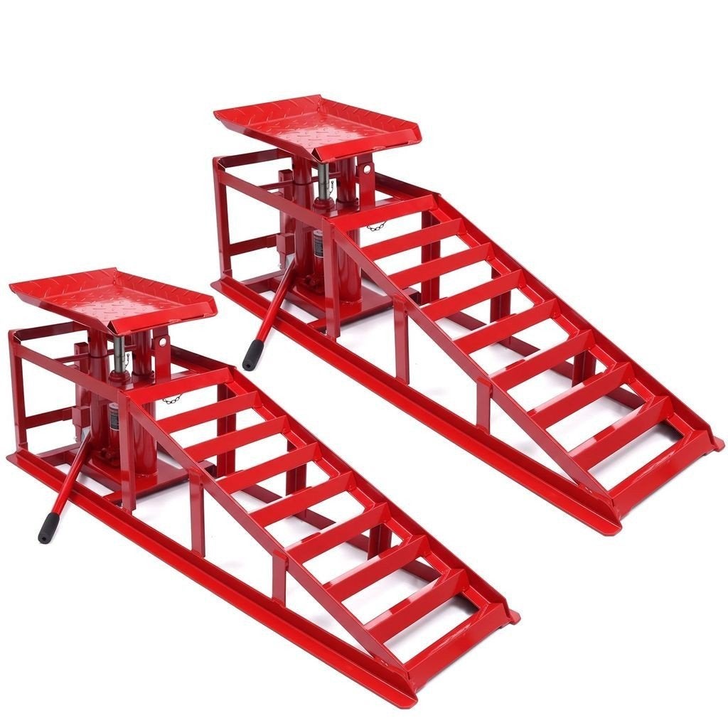 Auto Oprijplaten Hydraulische Hefbrug 3 Ton | Set van 2 Rood, Verzenden, Automotive Parts, A.parts@hotmail.nl, Trasmolenlaan 12 3447 GZ Woerden
